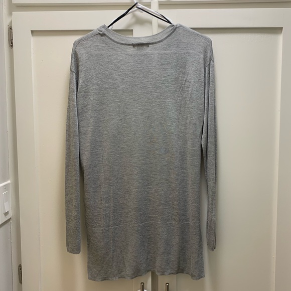 NWOT H&M Heather Grey Tunic Sweater - Picture 4 of 4